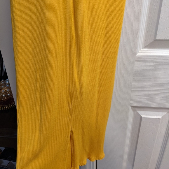 Yellow Ribbed Tank Dress from Venus - Picture 3 of 4